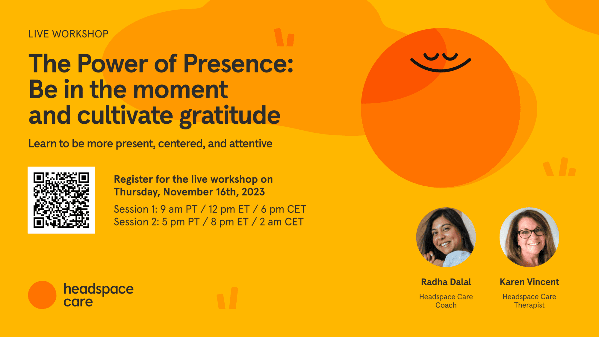 The Power of Presence: Be in the moment and cultivate gratitude signage